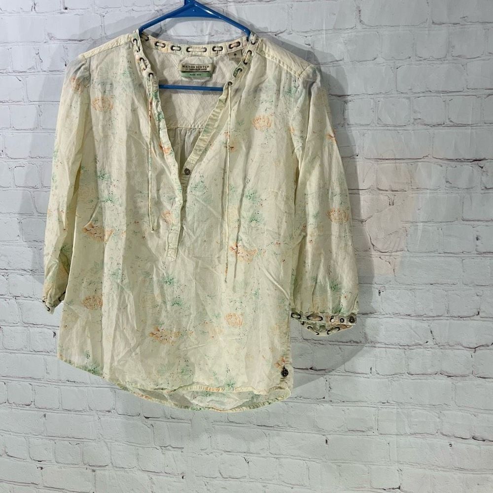 Maison Scotch Miami Deco Top - Picture 1 of 7